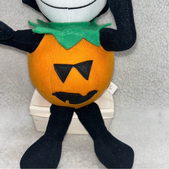 Felix the cat Halloween Plush 12" vintage with tags pumpkin body - Picture 2 of 14